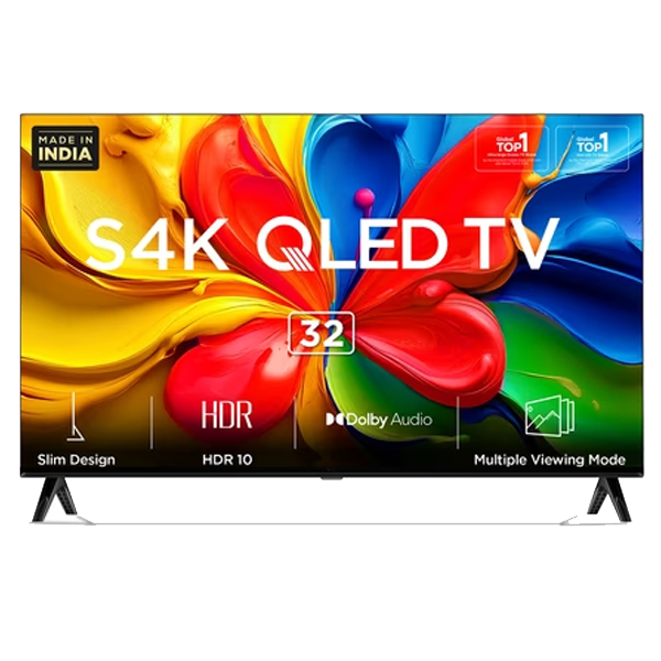 TCL S4K 32 inch HD Smart QLED Google TV (2025 Model, TCL32S4K)